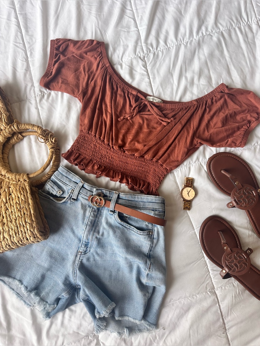 Cotton On Off-Shoulder Crop Top - Extra Small